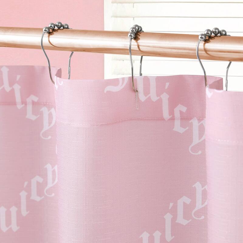 Juicy Couture 13-Piece Shower Curtain and Hooks Set