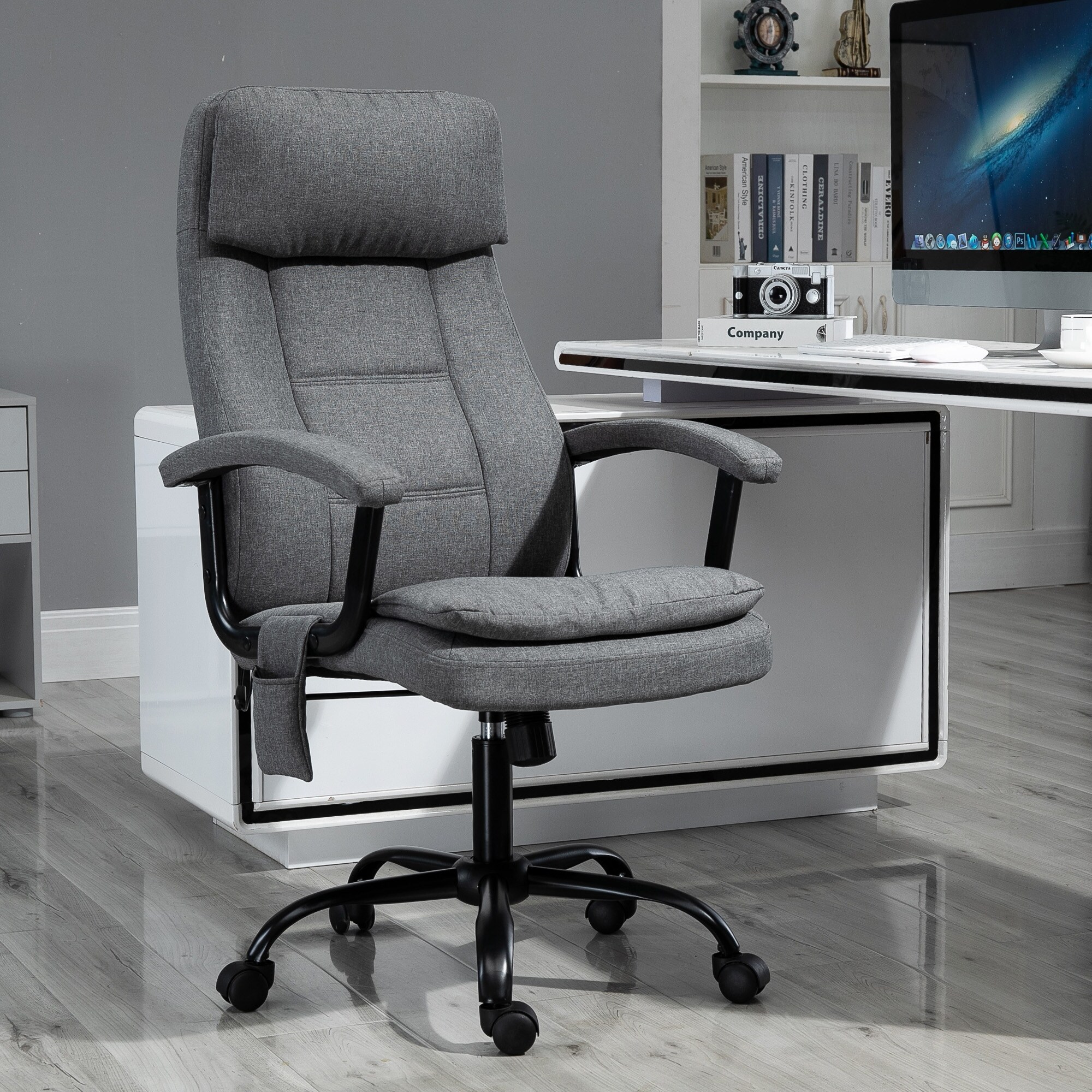 Grey massage shop office chair