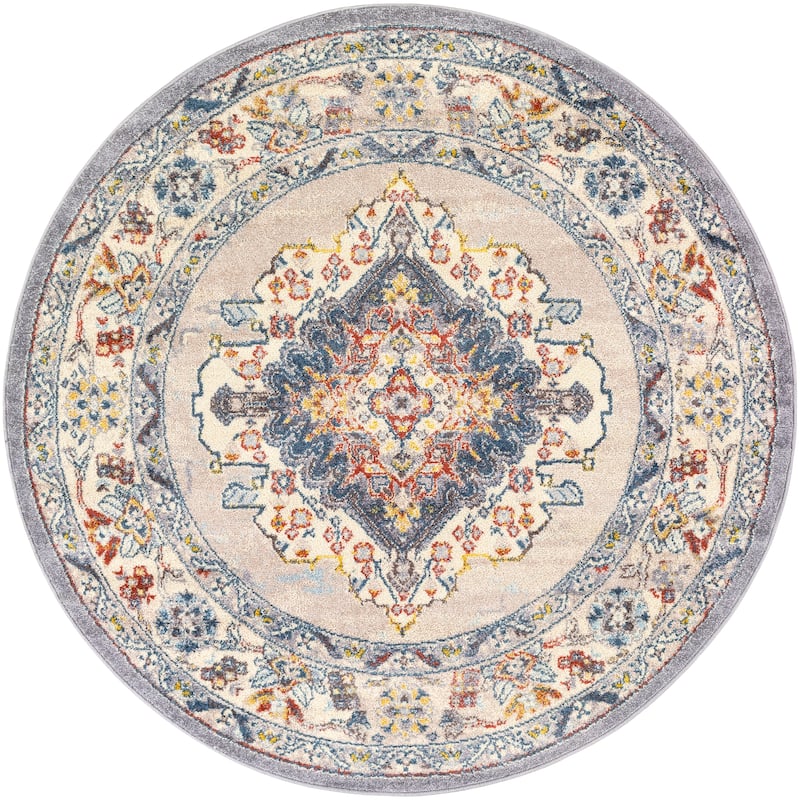 Livabliss Elmas Traditional Persian Medallion Area Rug