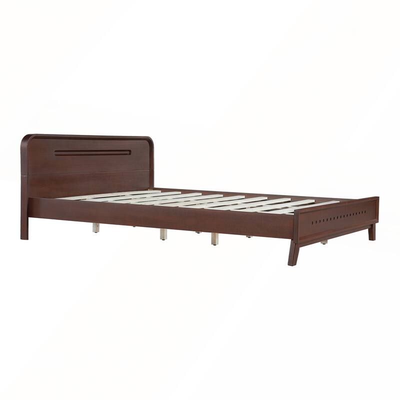 Pine Solid Wood Bed with Timeless Design Easy Assemble