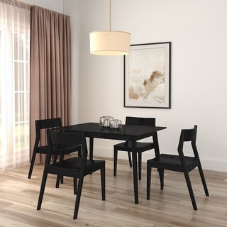Mid-Century Modern 48-inch Rectangle Wood Dining Table for 4 - Bed Bath ...