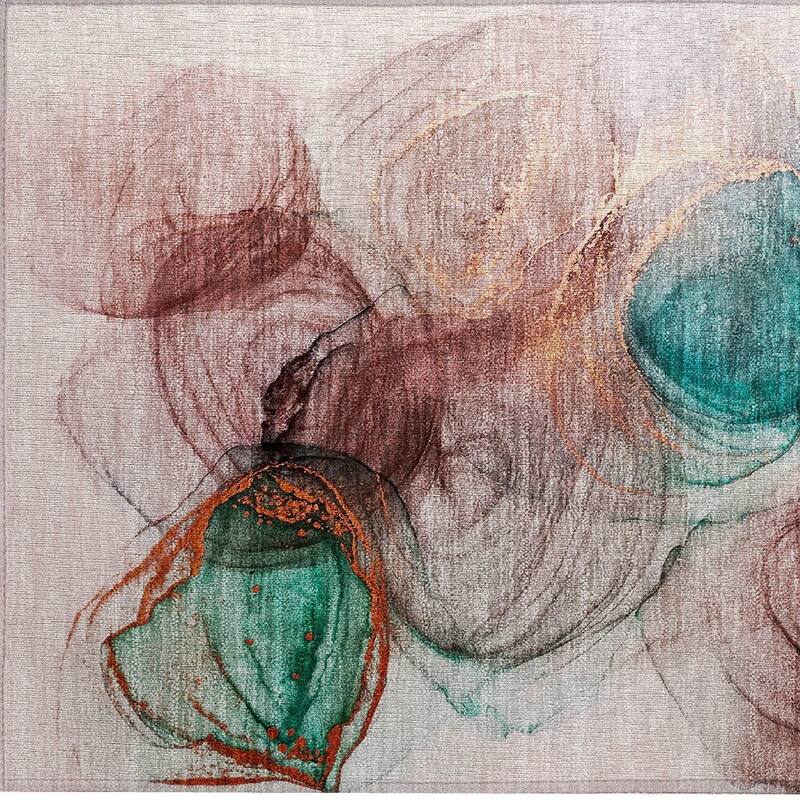 Gane Unique Abstract Weather Resistant Versatile Elegance Outdoor Rug