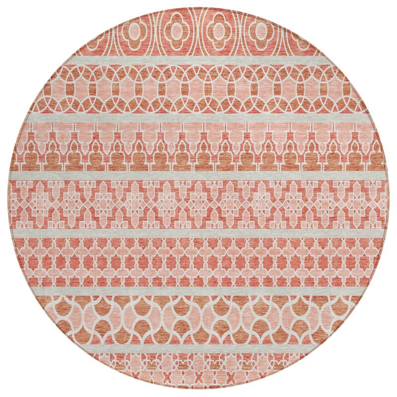 HomeRoots Quatrefoil Transitional Rectangle Outdoor Rug