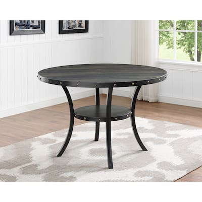 Espresso Wood Railhead Dining Table