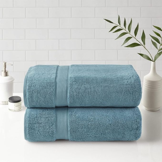 800GSM Extra Large Bath Towels (34“ x 68” 2-Pack) 100% Cotton Bath Towel Set Highly Absorbent Hotel Spa Quality - 68