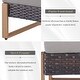 preview thumbnail 10 of 13, Gymojoy PE Rattan Sofa Deep Seating Sofa with Ottoman - Brown