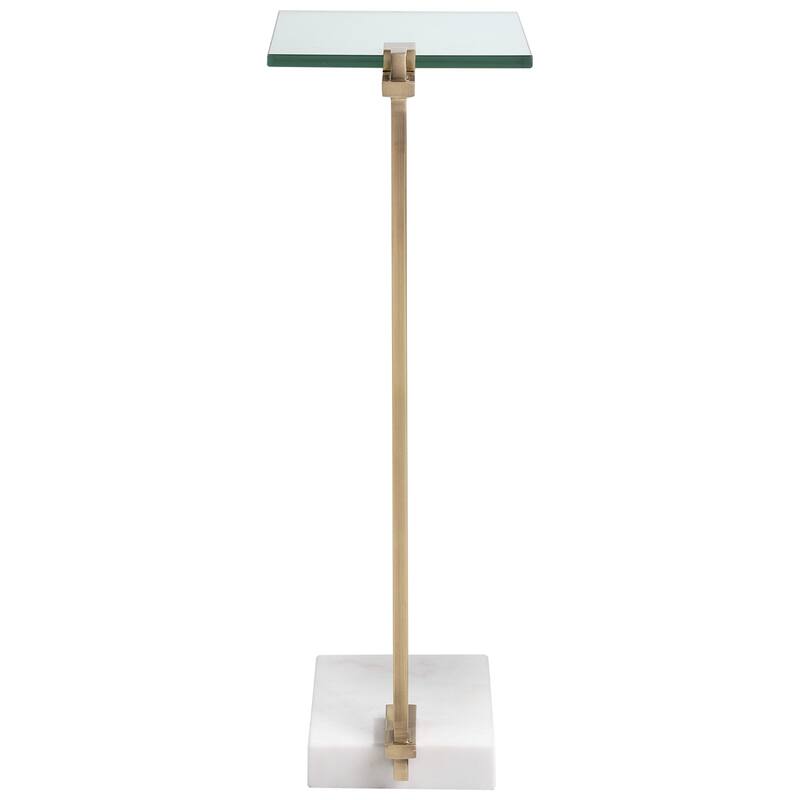 Uttermost Butler 8" Wide Modern Luxe Chairside Accent "C" Pull-Up