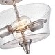 preview thumbnail 7 of 7, Millennium Lighting Caily 2 Light Semi-Flush Mount Ceiling Fixture in Multiple Finishes with Seeded Glass Shade