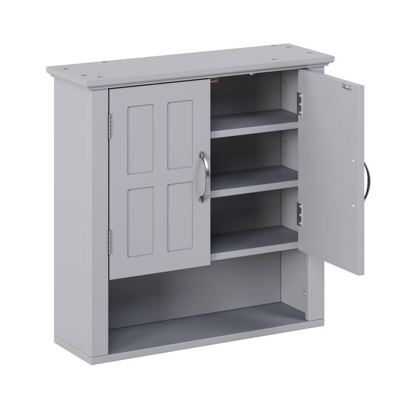 Bathroom Wall Storage Cabinet, Multi -functional Wall Mounted Cabinet with Adjustable Shelves, Medicine Cabinet