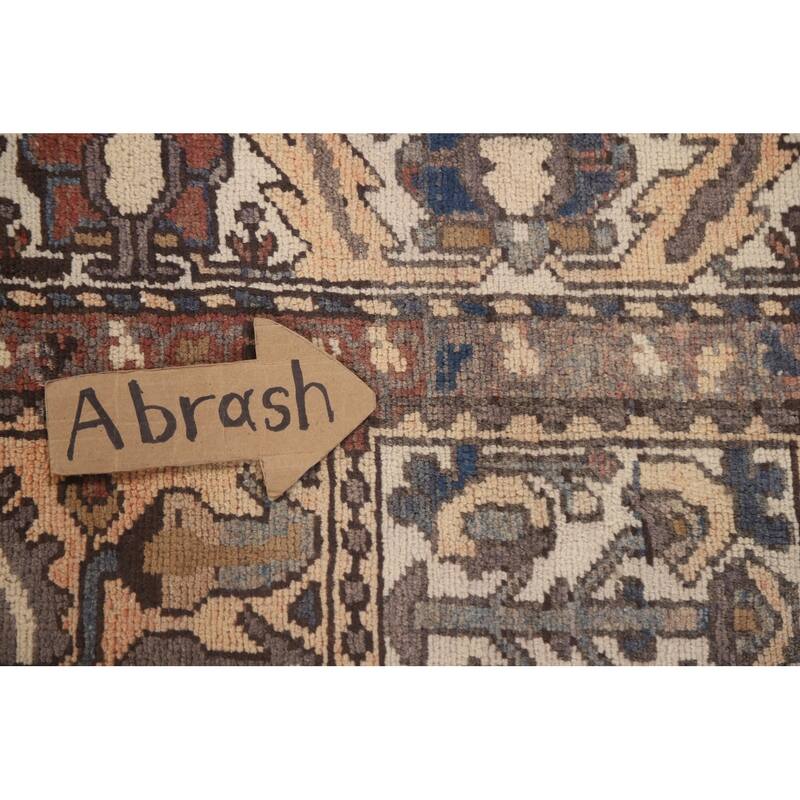Garden Design Bakhtiari Persian Vintage Rug Hand-knotted Wool Carpet - 5'4" x 9'6"