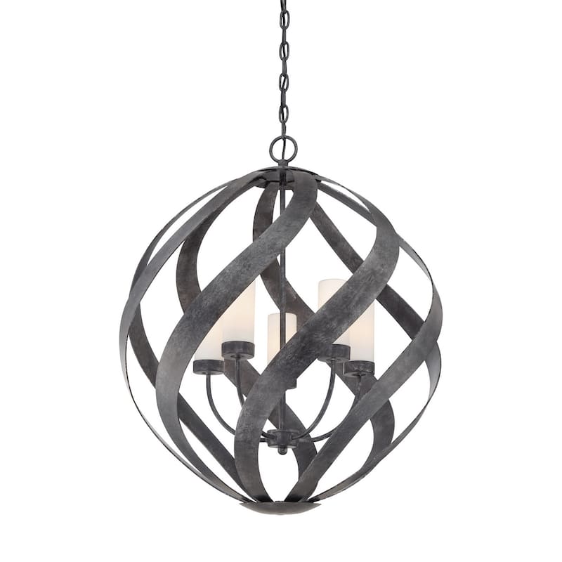 Blacksmith 5-Light Pendant in Old Black Finish