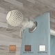 preview thumbnail 2 of 2, InStyleDesign Kray 1 inch Faux Wood Curtain Rod Pearl White - 120 to 170 inches