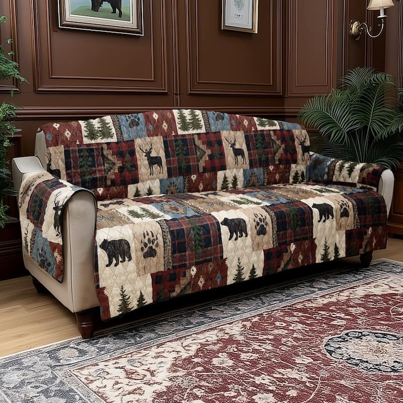 Donna Sharp Woodland Patch Furniture Covers - Blue
