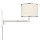 preview thumbnail 7 of 5, Madison 1 Light Polished Nickel Task Light - 10'' W x 13'' H x 21.38'' D