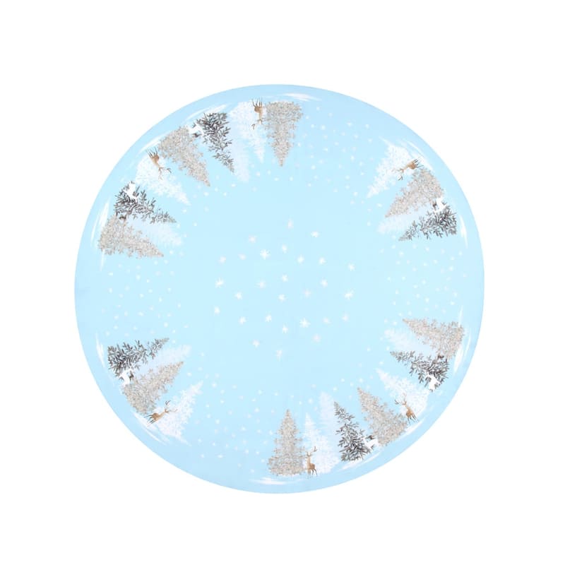Laural Home Winter Wonderland 70 in Round Tablecloth - 70 in Round