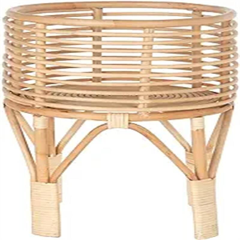 Rattan Indoor Plant Stand - 12 x 12 x 18 - Brown Small