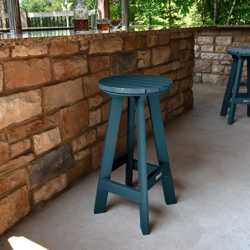 HIGHWOOD Birch Round Bar Height Stool - N/A