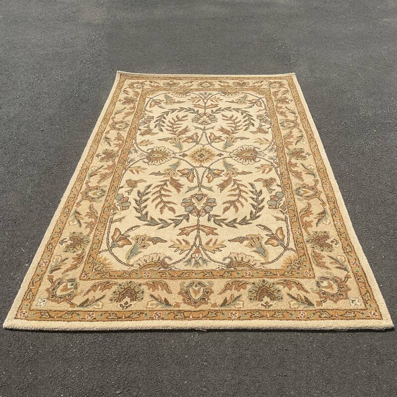 HERAT ORIENTAL 5' x 8' Handmade Floral Design Mahal Living Room Wool Rug - 5' x 8'