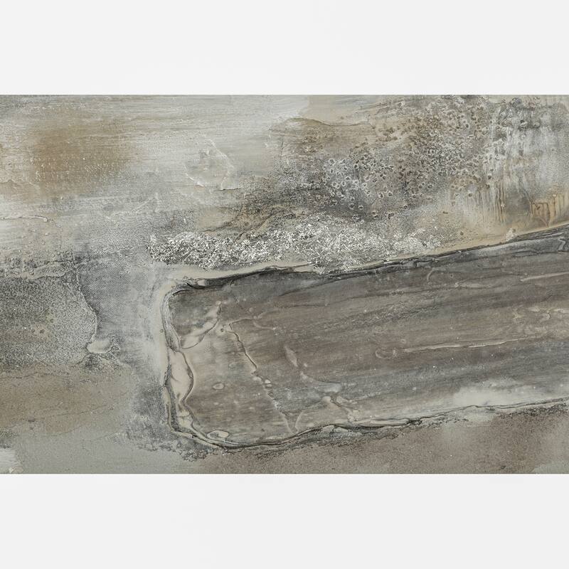 Canvas Art Print Wood Frame Abstract Textured Design - 40" Multi