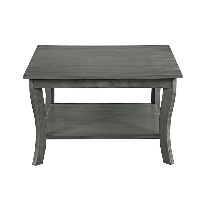 Convenience Concepts American Heritage Square Coffee Table with Shelf