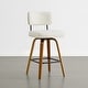 preview thumbnail 3 of 8, Spruce & Spring 26" Swivel Bar Stool with Bentwood Back or PE Rattan Back