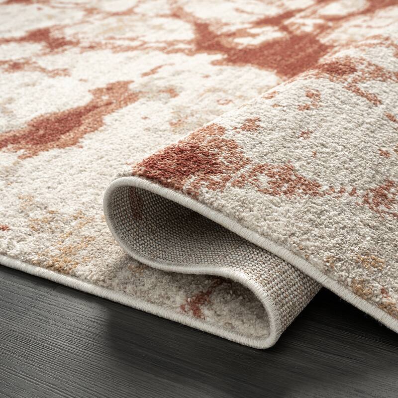 Abani Rugs Sedona SED180A Contemporary Rust Red Beige Area Rug
