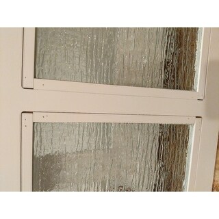 Highland White Double Glass Door Floor Cabinet by Elegant Home Fashions