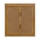 preview thumbnail 20 of 44, Teamson Home Hatteras 22 in. W 2-Door Wall Cabinet with Rattan Inlay Doors, Bathroom Wall Storage, Small Bathroom Organizer