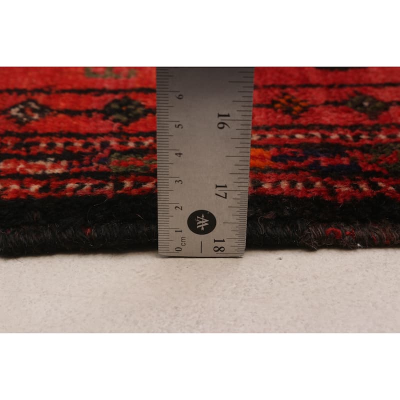 ECARPETGALLERY Hand-knotted Konya Anatolian Red Wool Rug - 4'10 x 9'7