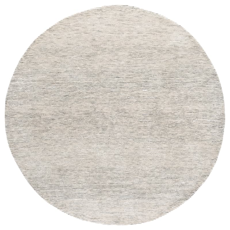 SAFAVIEH Handmade Soho Gorana Wool & Viscose Rug - 6' Round - Grey