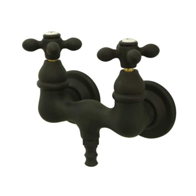 Kingston Brass Vintage Wall Mounted Clawfoot Tub Filler with Metal - Oil Rubbed Bronze