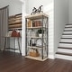 preview thumbnail 17 of 74, Brown Wood 3 Shelves Shelving Unit - 48 x 17 x 34