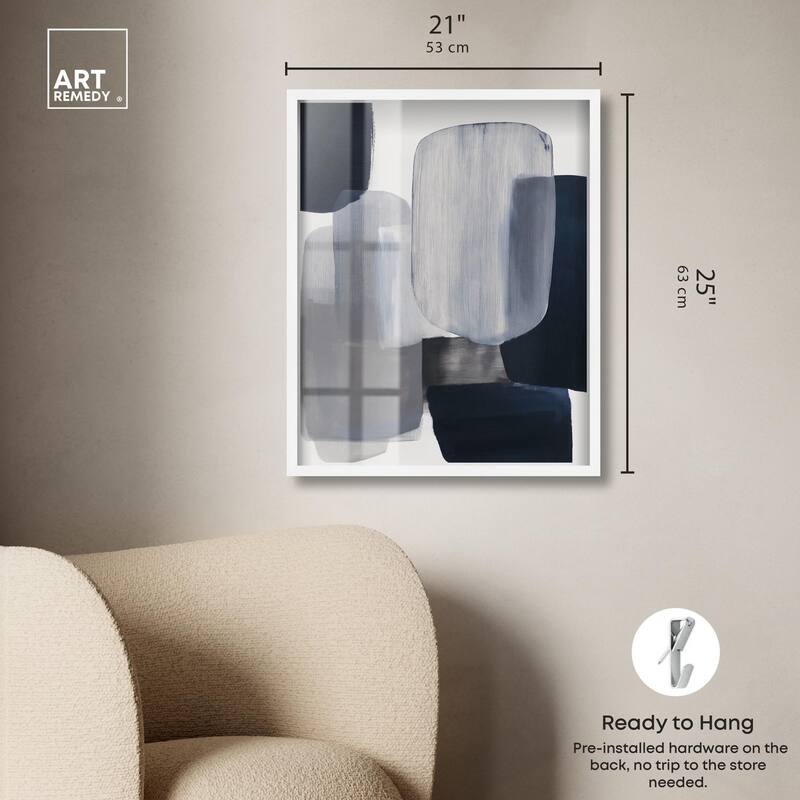 Oceanic Forms I Shadowbox by Art Remedy