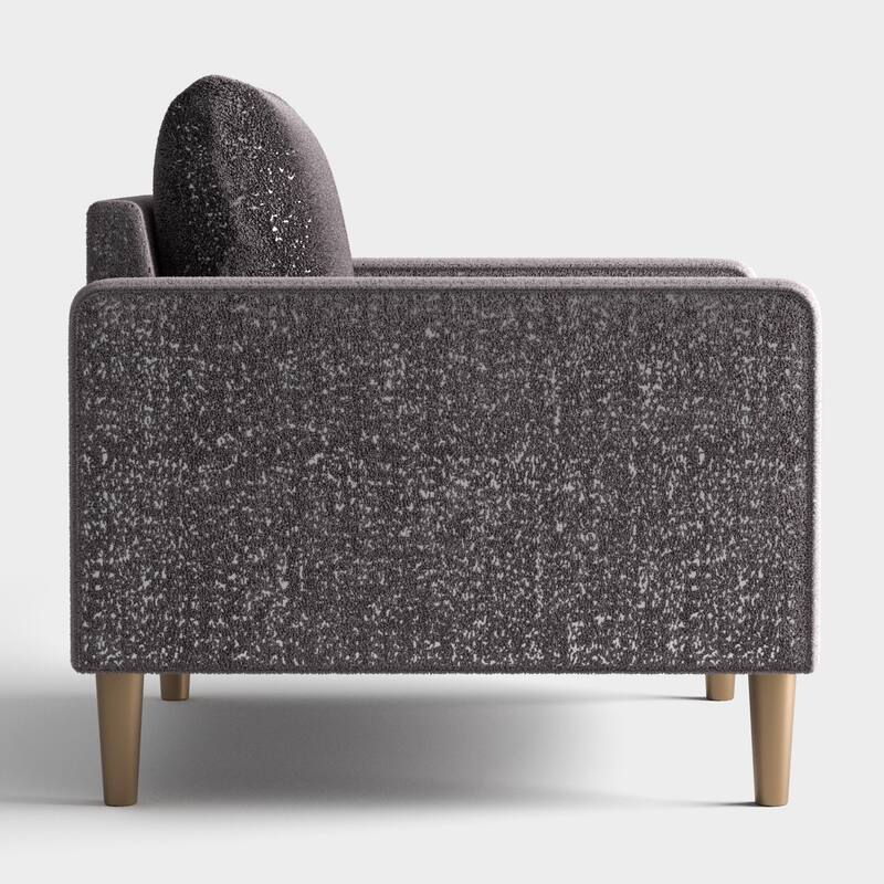 Furniture of America Isidora Contemporary Boucle Sofa Set with Back Pillows and Wooden Legs, 2-Piece or 3-Piece Options