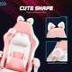 preview thumbnail 13 of 16, HOMCOM Racing Gaming Chair with Cat Ears, Reclining Faux Leather Computer Chair with Footrest