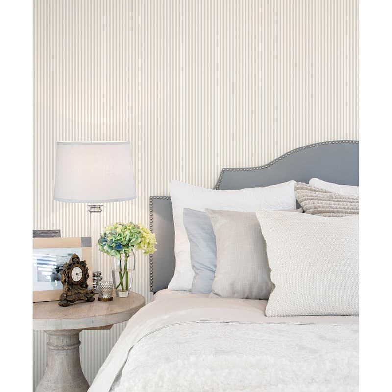 Galerie Wallcoverings Miniatures 2 Classic Stripe Design Vinyl on Non-woven Matte Wallpaper Roll