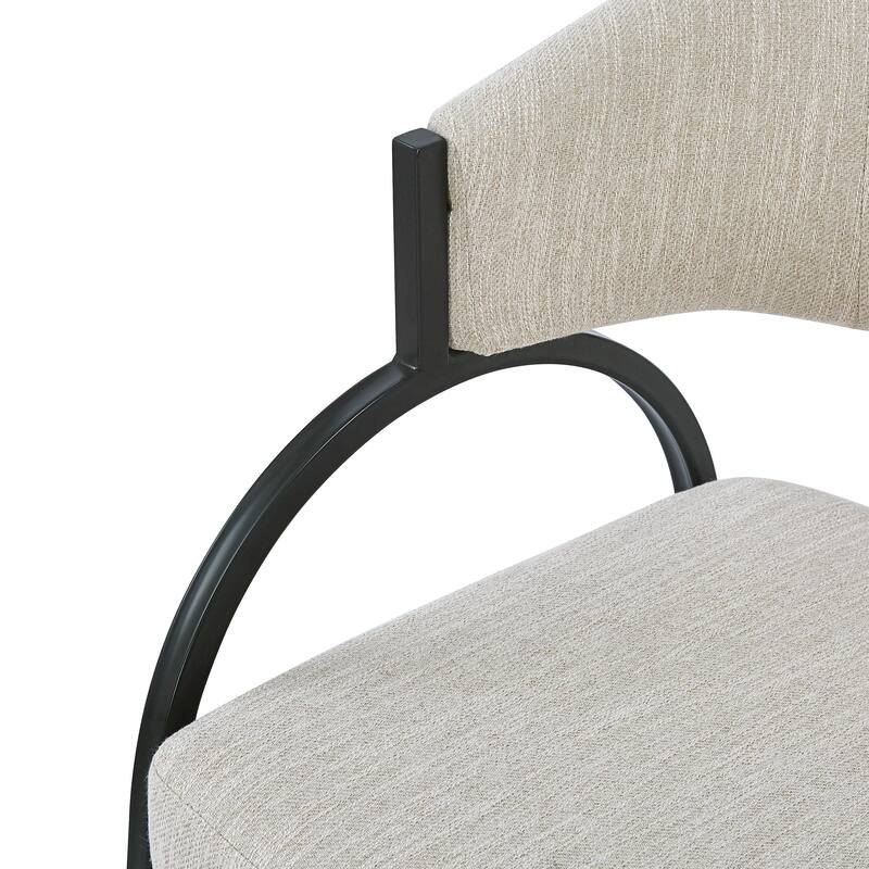 Modern Set of 2 Dining Chairs with Padded Backrest Seat, Metal Legs for Dining Room Living Room and Café