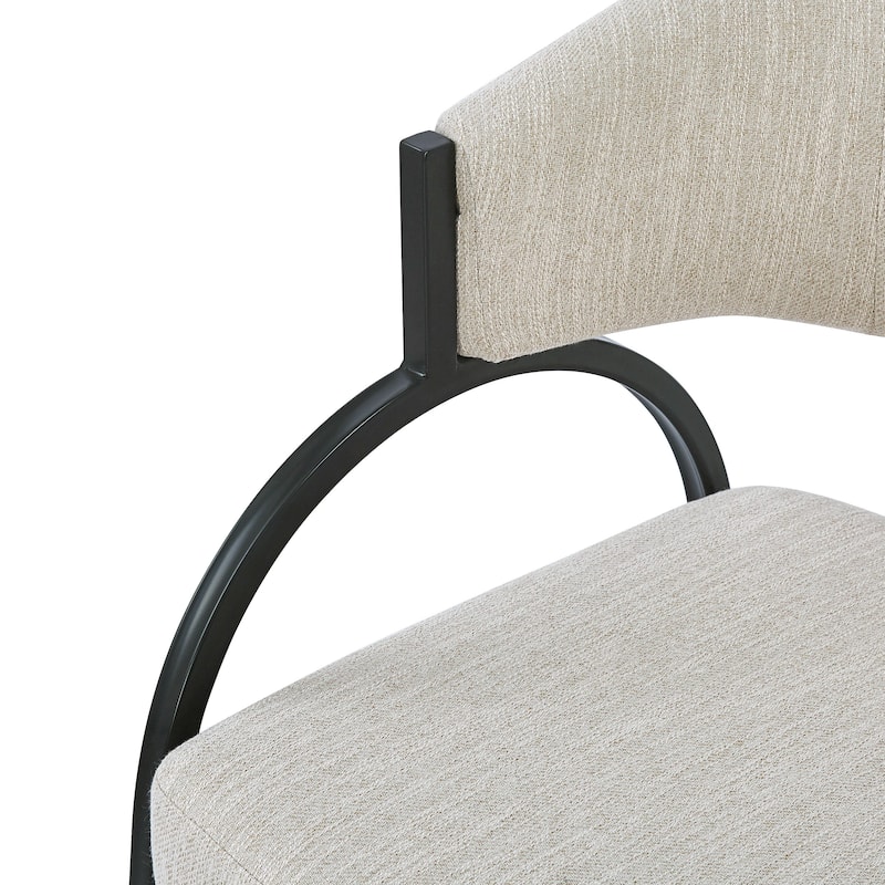 Roomfitters Upholstered Dining Chairs with Metal Legs, Set of 2, Comfortable Dining Chairs, for Kitchen or Dining Room