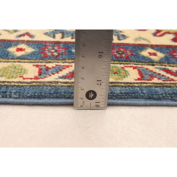 ECARPETGALLERY Hand-knotted Finest Ghazni Dark Blue Wool Rug - 6'3 x 9 ...