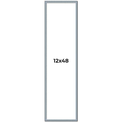 12x48 Frame Rustic Sky Blue Solid Wood Picture Frame | 0.75 Inch
