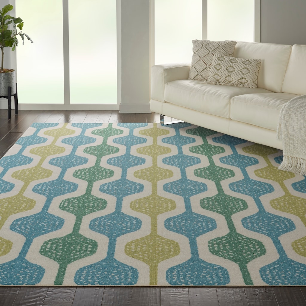 Wanderly Geometric Indoor/Outdoor Area Rug by Havenside Home