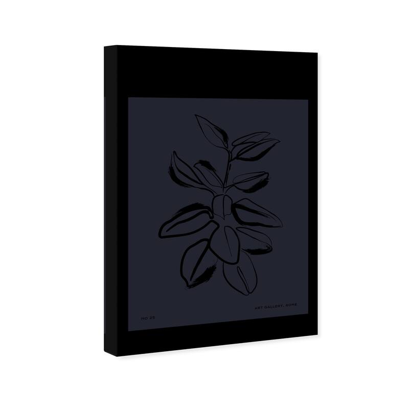 Wynwood Studio Canvas Advertising Botanique Rome Art Gallery Black and Modern & Contemporary Wall Art Canvas Print