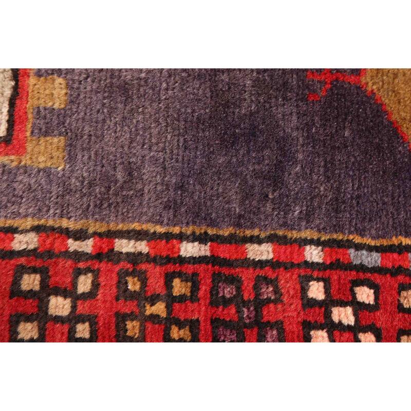 ECARPETGALLERY Hand-knotted Konya Anatolian Navy Wool Rug - 3'7 x 10'4