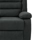 preview thumbnail 92 of 101, Overstuffed Cotton Corduroy Manual Pushback Recliner with Wide Armrest