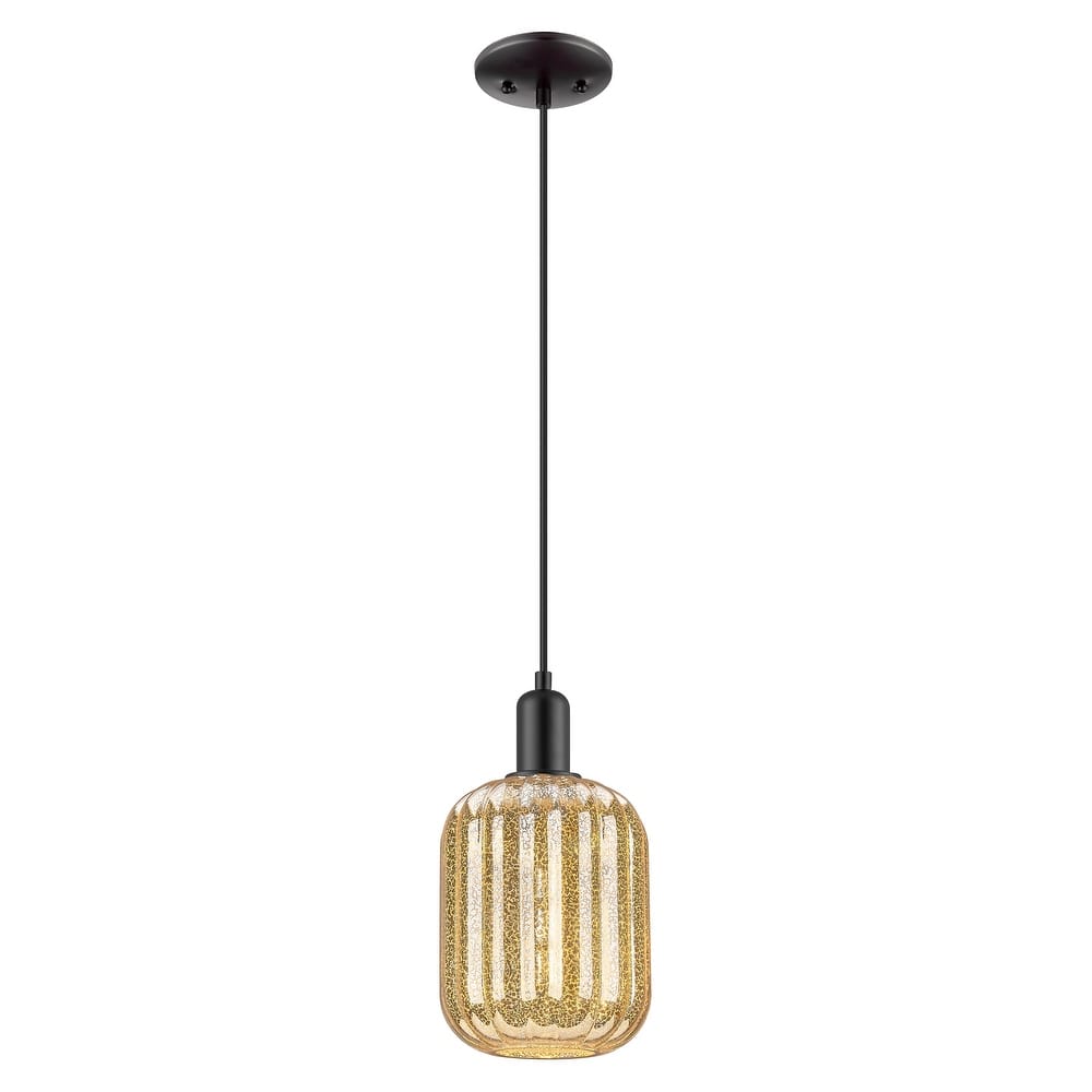 Innovations Lighting Downtown Urban - Preston - 1 Light 7" Jar Shade Cord Hung Mini Pendant