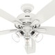 preview thumbnail 7 of 11, Hunter 60" Dondra Ceiling Fan with LED Light Kit and Pull Chain, Formal, Transitional