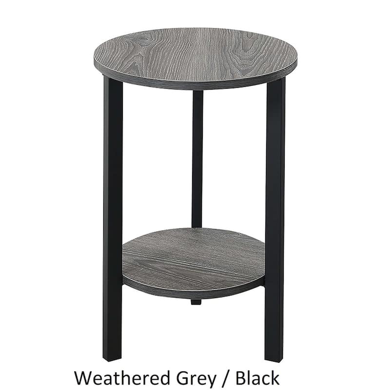 Convenience Concepts Graystone 24 inch 2 Tier Plant Stand