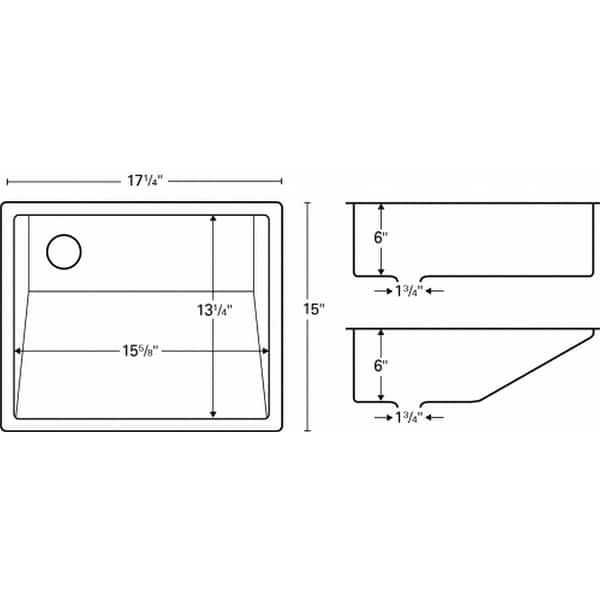 Karran Undermount Vanity 17-1/4 In. x 15 In. Sink