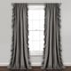 preview thumbnail 29 of 48, The Gray Barn Gila Ruffled Edge Curtain Panel Pair 54"W x 108"L - Gray