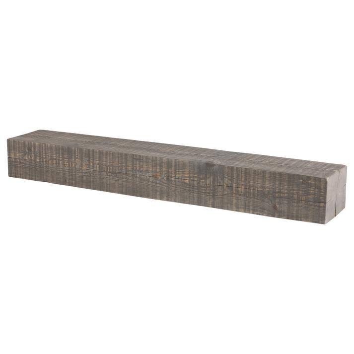 Solid Beam Wood Mantel Shelf